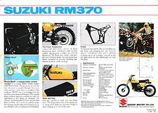 Suzuki RM370 sales brochure '76